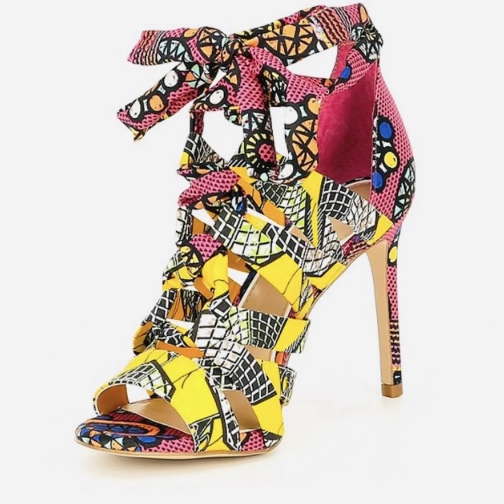 Gianni Bini Abrianna Wrap Heels | Size 8 1/2